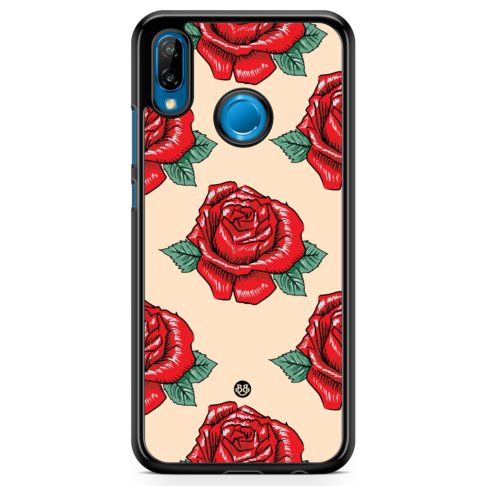 Huawei P20 Lite Case - Rose Pattern