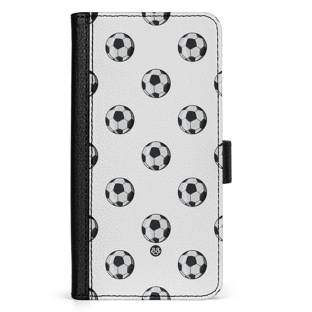 iPhone 16 Plus Wallet Case - Footballs