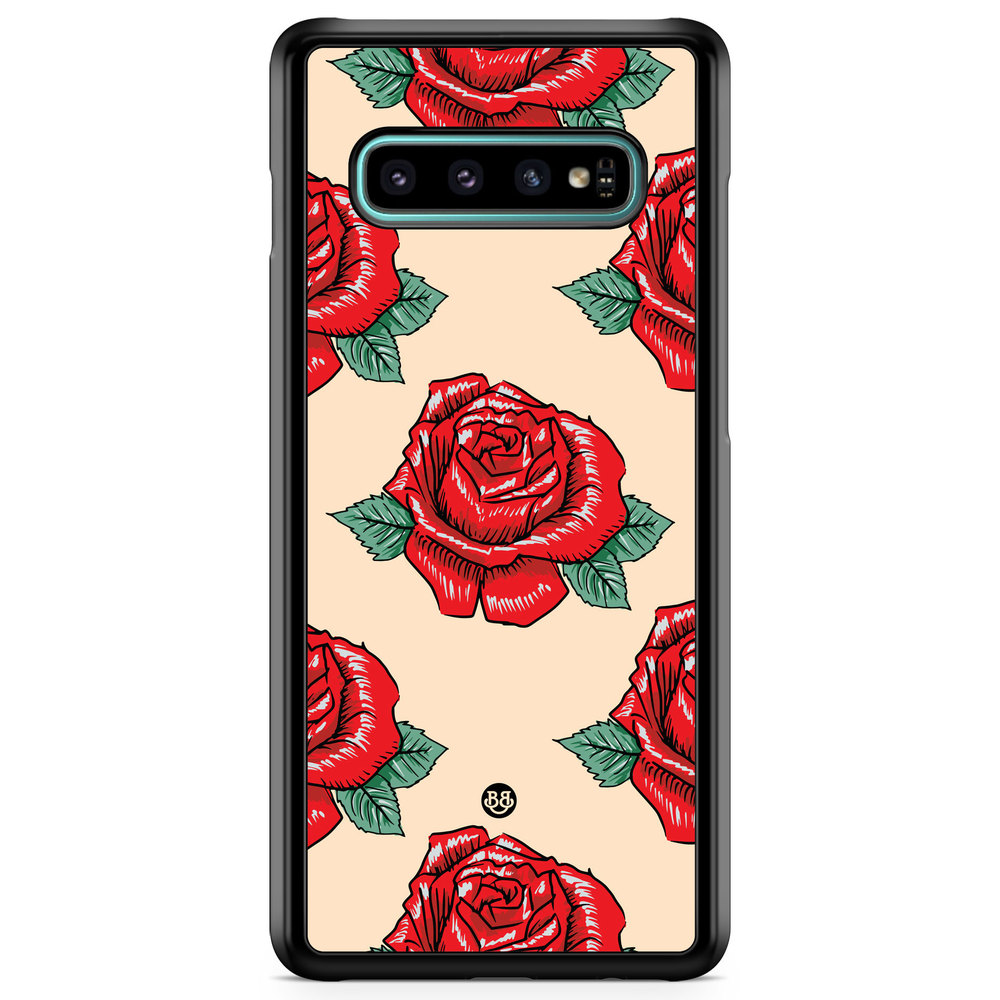 Samsung Galaxy S10 Case - Rose Pattern