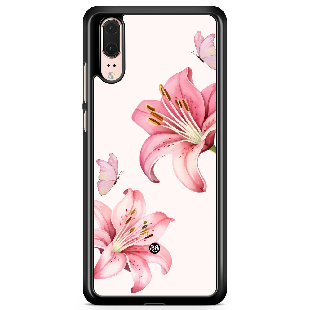 Huawei P20 Case - WILD BLOOM - Pink Lily