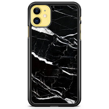 iPhone 11 Skal - Svart Marmor