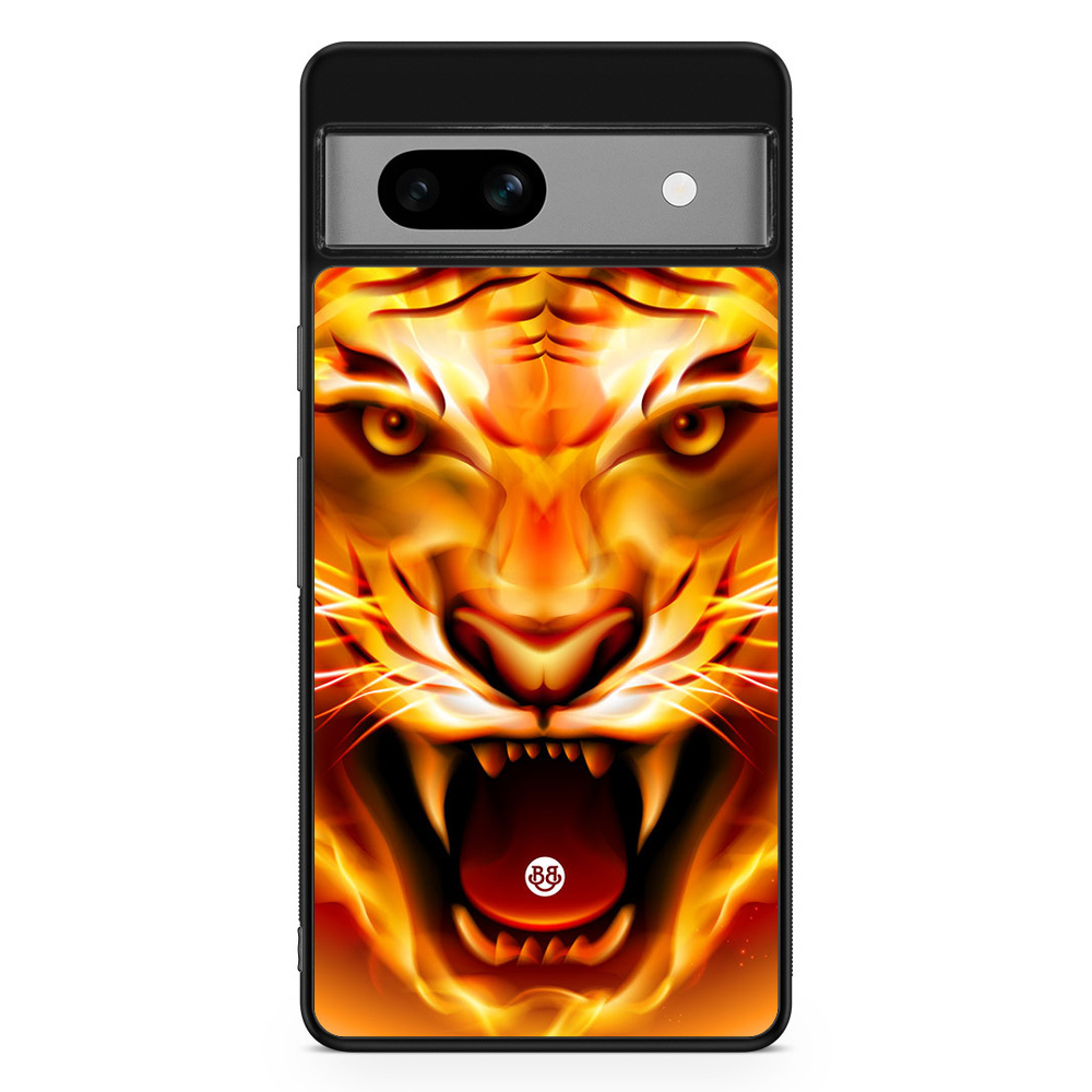 Google Pixel 7a Case - Flames Tiger