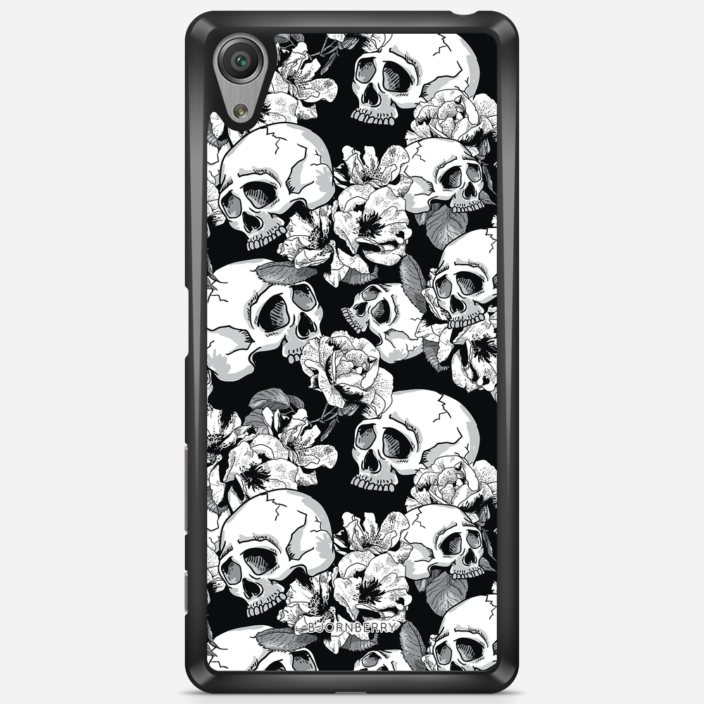 Sony Xperia X Performance Case - Skull & Roses