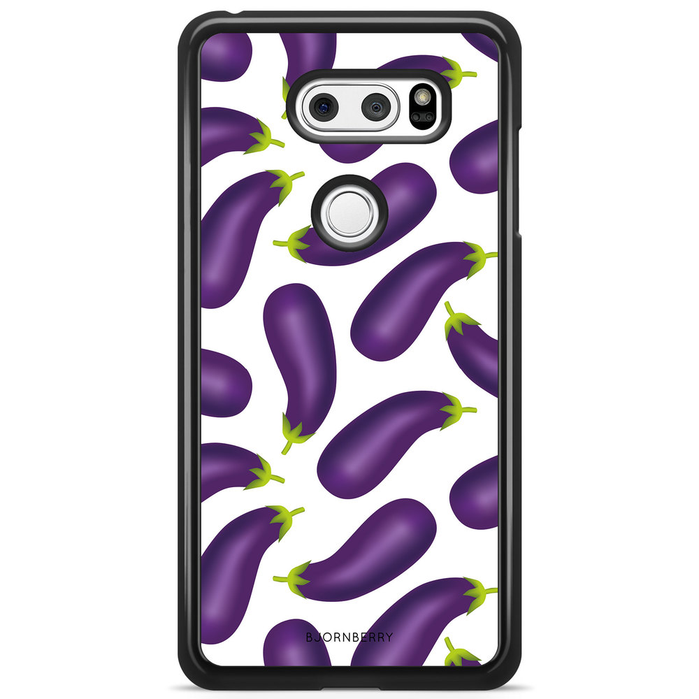LG V30 Case - Eggplant Pattern