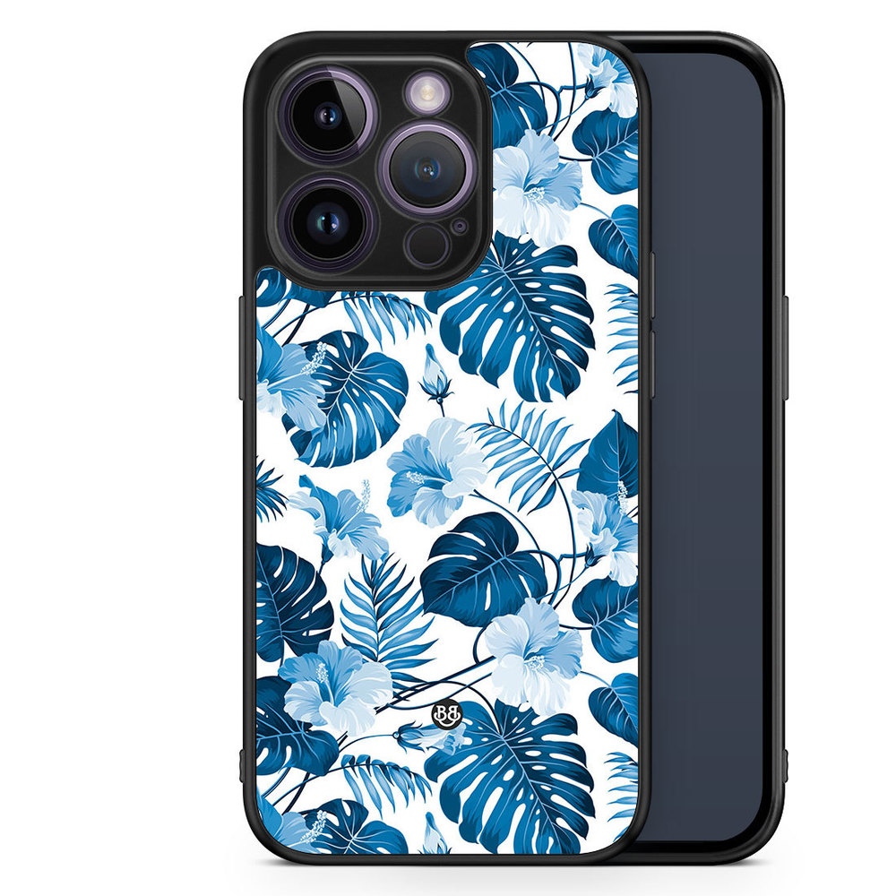 iPhone 14 Pro Case - Blue Flowers
