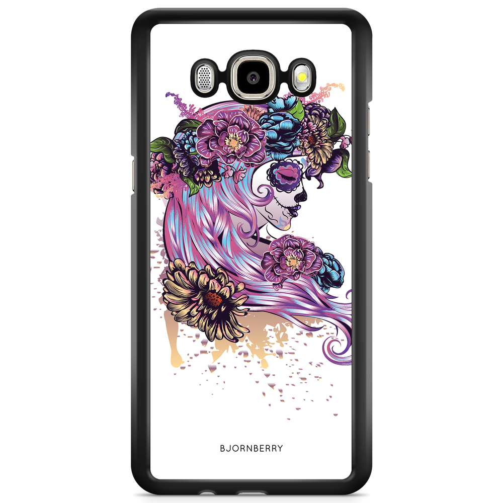 Samsung Galaxy J5 (2015) Case - Skull Girl Flowers