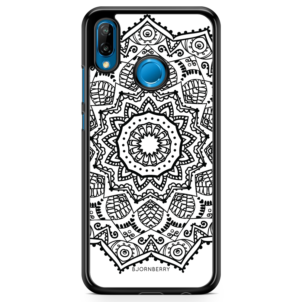 Huawei P20 Lite Case - Black Mandala