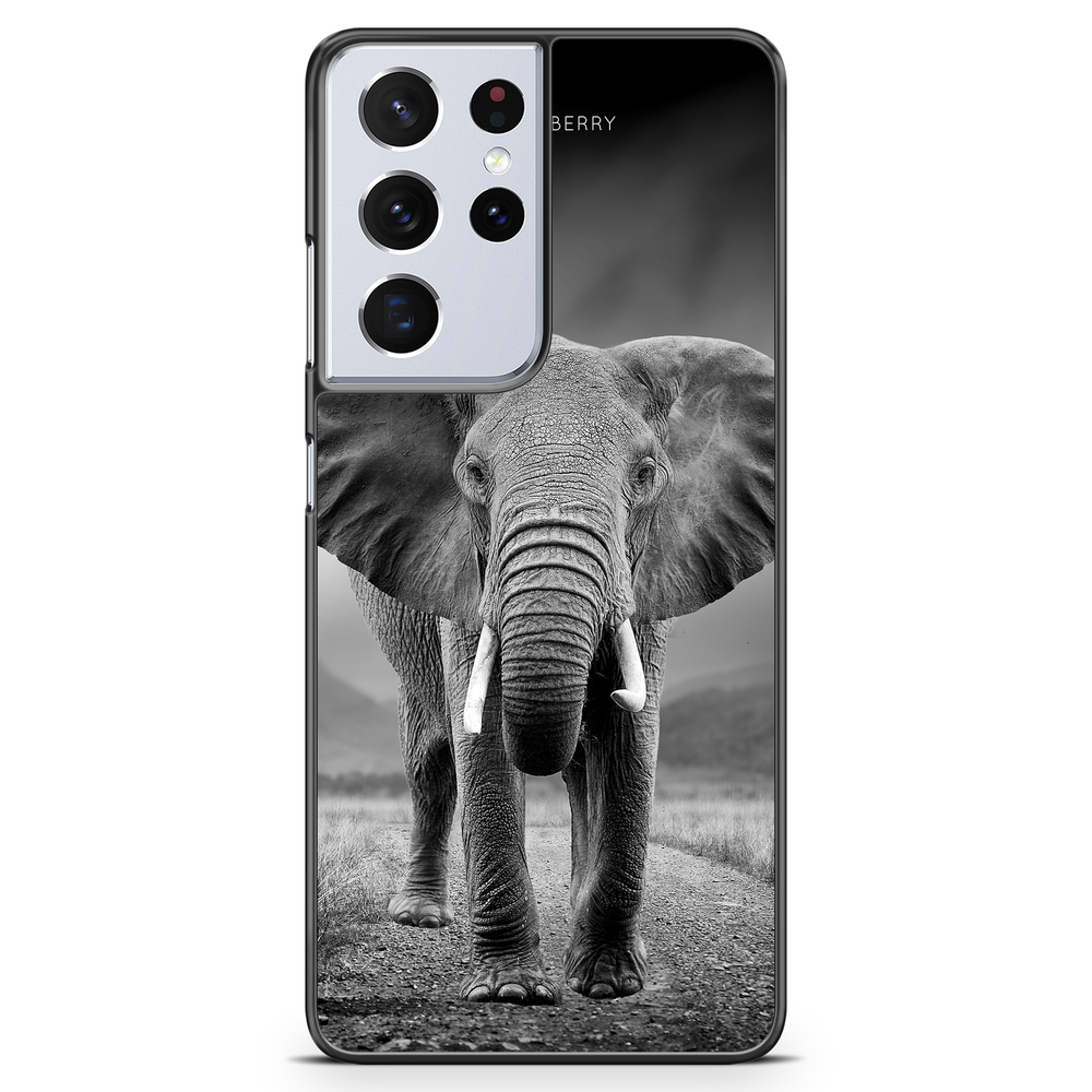 Samsung Galaxy S21 Ultra Case - Black/White Elephant