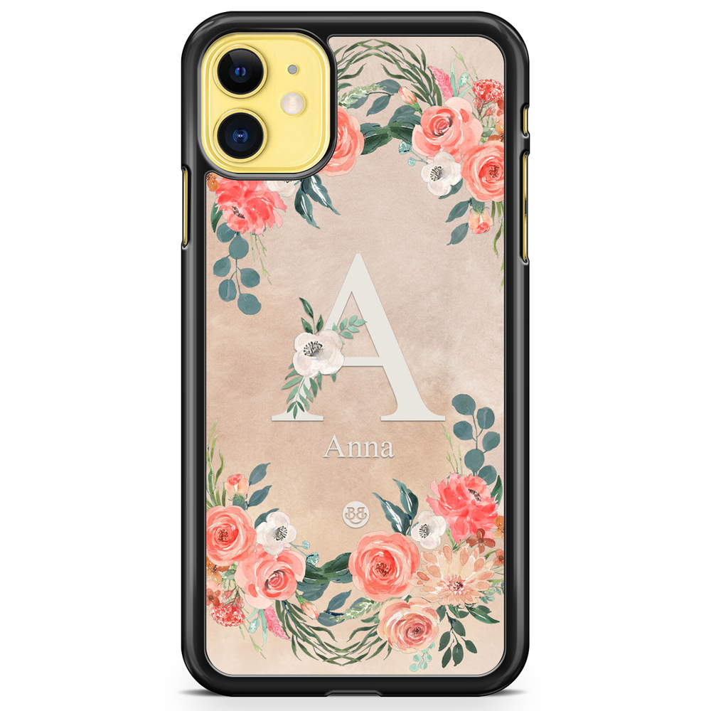 iPhone 11 Custom Case - Monogram Sand
