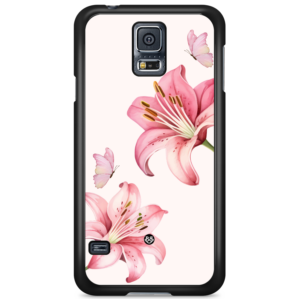 Samsung Galaxy S5/S5 NEO Case - WILD BLOOM - Pink Lily