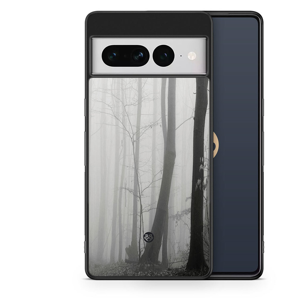 Google Pixel 7 Pro Case - Black/White Autumn