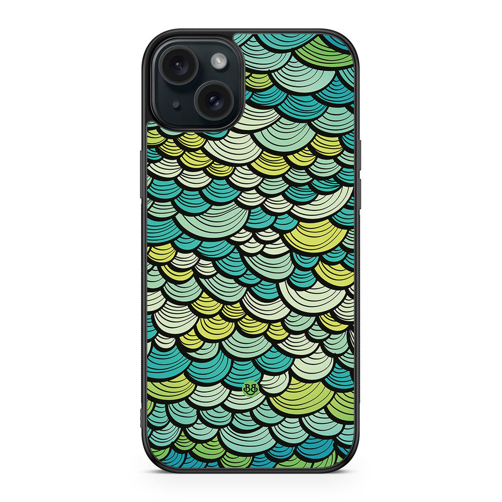 iPhone 15 Plus Case - Green Mermaid Scales