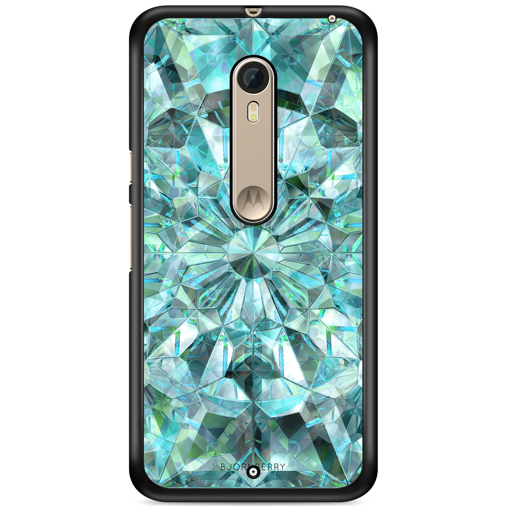 Moto X Style Case - Green Crystals