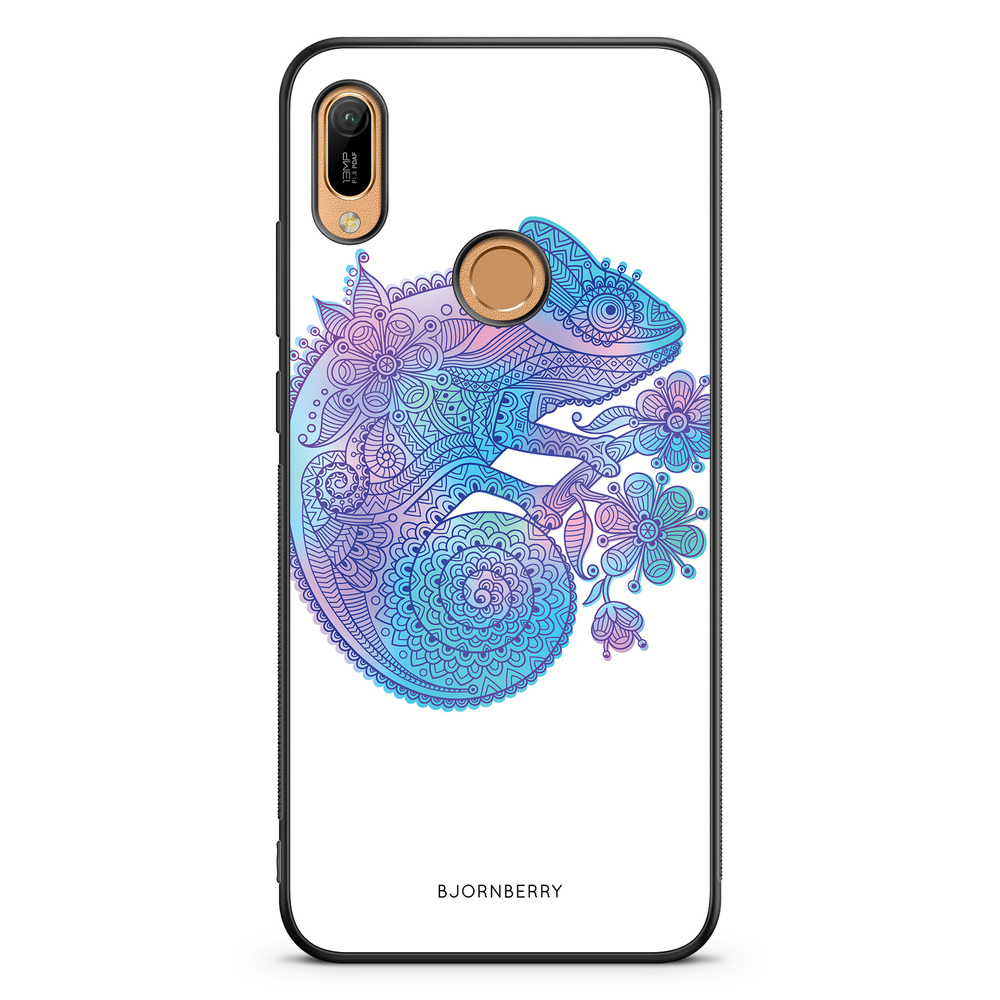 Huawei Y6 2019 Case - Mandala Chameleon
