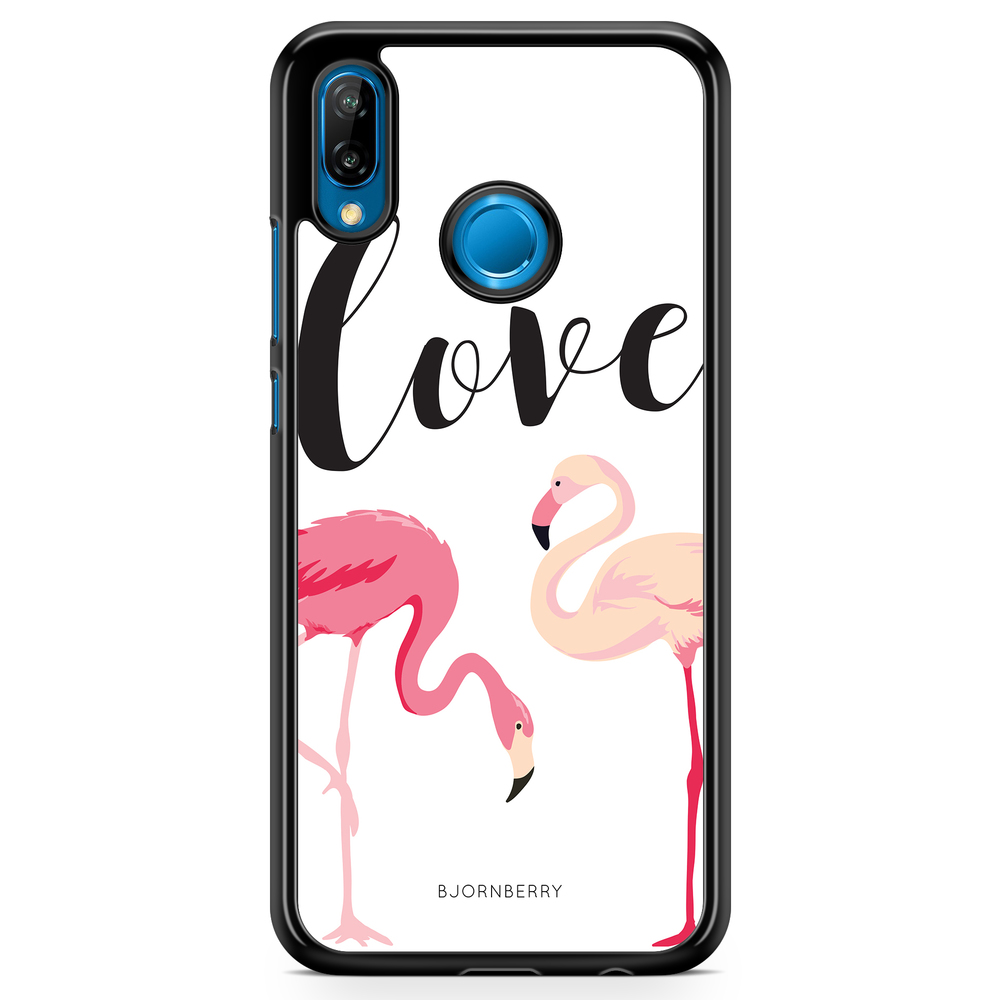 Huawei P20 Lite Case - Love Flamingo