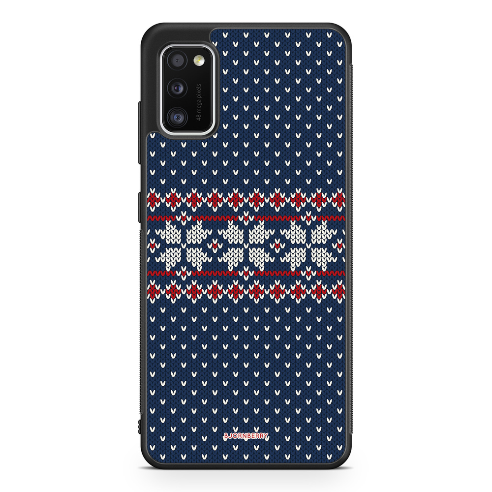 Samsung Galaxy A41 Case - Knitted Xmas