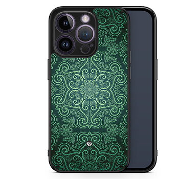 iPhone 14 Pro Skal - Grön Retromönster