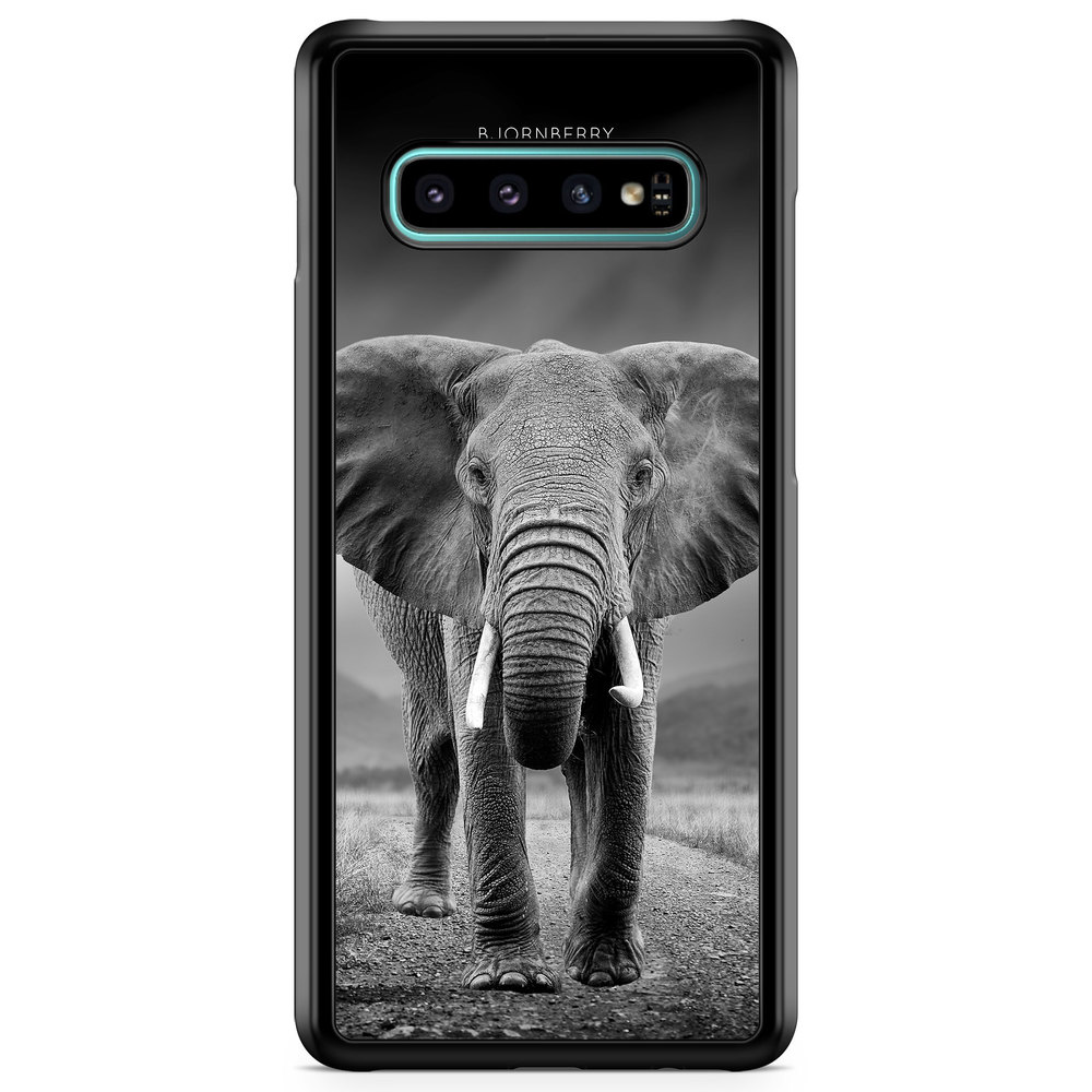 Samsung Galaxy S10 Plus Case - Black/White Elephant