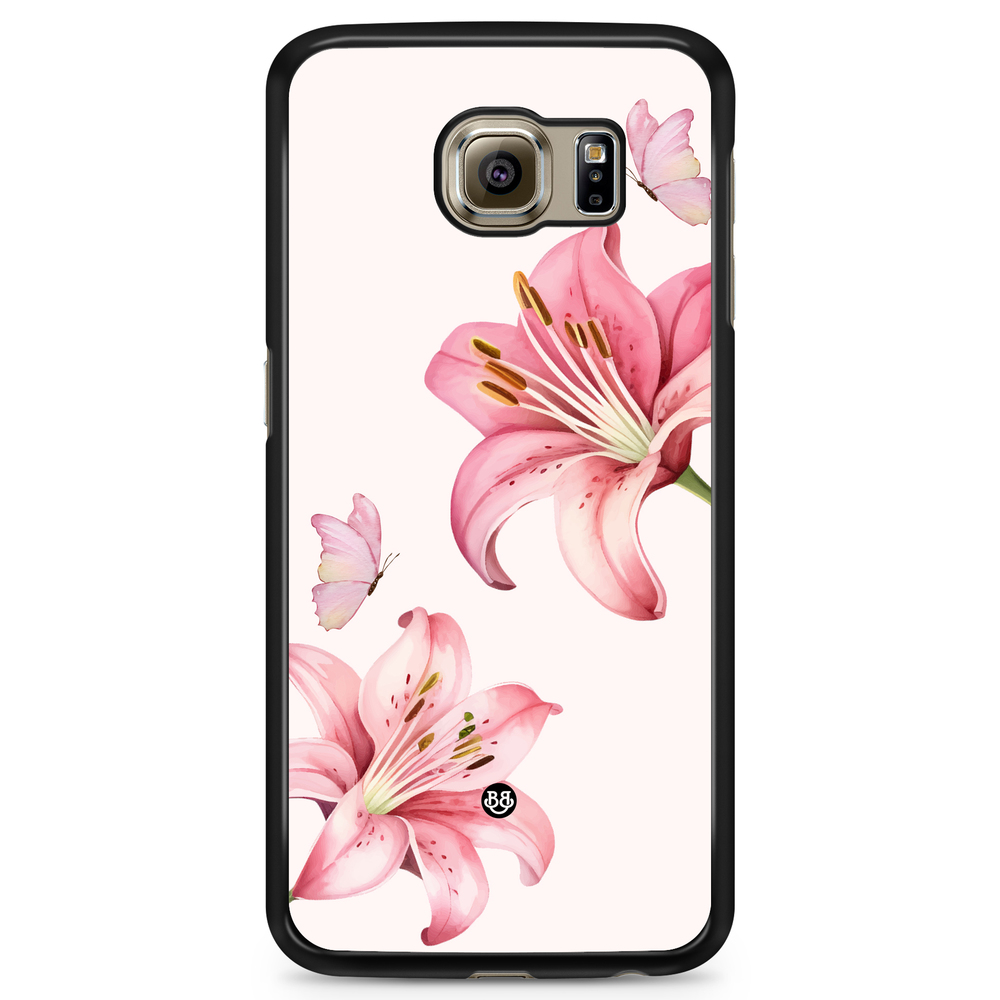 Samsung Galaxy S6 Edge+ Case - WILD BLOOM - Pink Lily