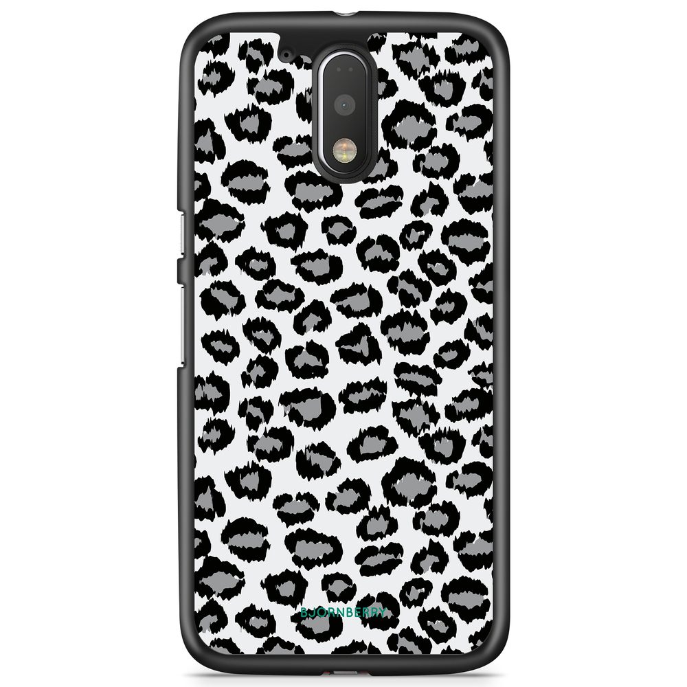 Moto G4/G4 Plus Case - Gray Leopard