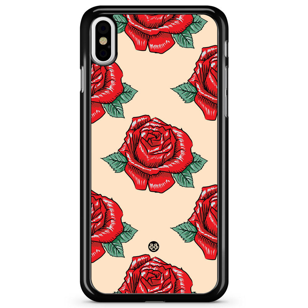 iPhone X / XS Case - Rose Pattern