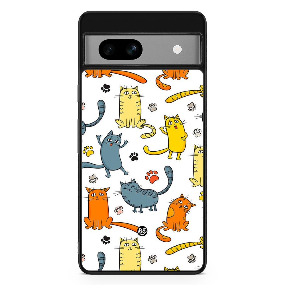 Google Pixel 7a Case - Cat Pattern
