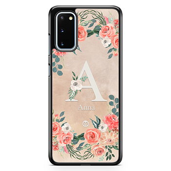 Samsung Galaxy S20 FE Custom Skal - Monogram Sand