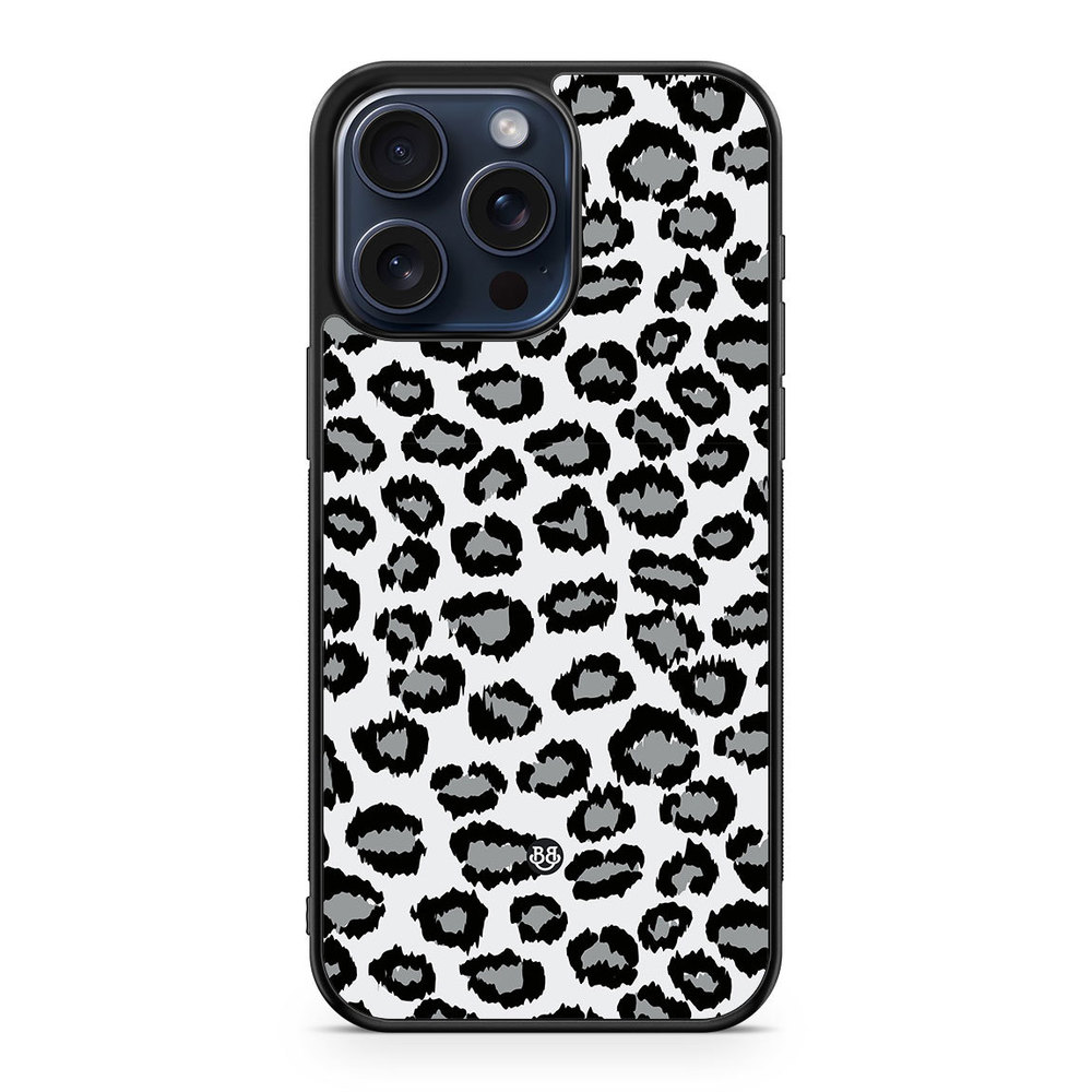 iPhone 15 Pro Max Case - Gray Leopard