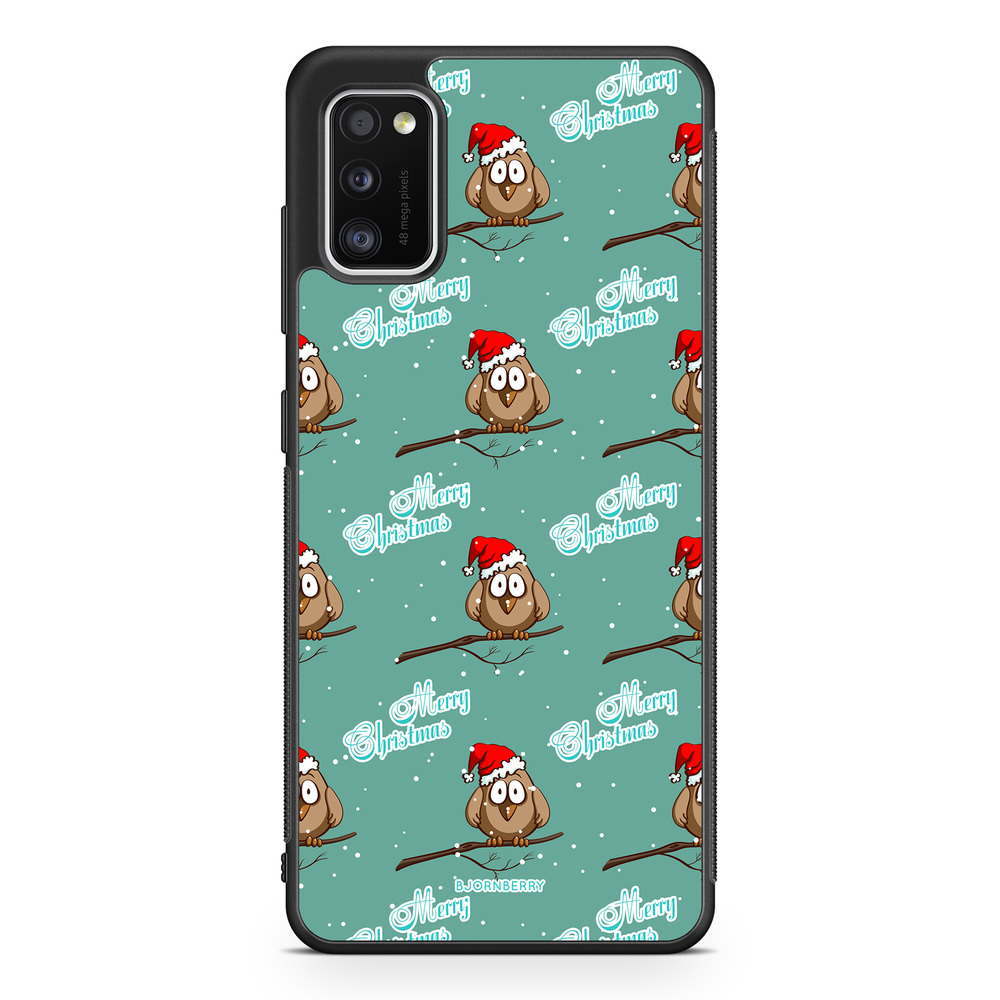 Samsung Galaxy A41 Case - Xmas Sparrows