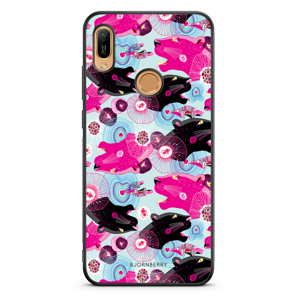 Huawei Y6 2019 Case - Panther Pattern
