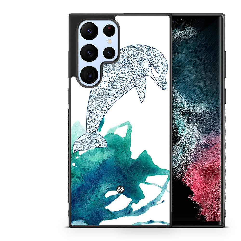 Samsung Galaxy S23 Ultra 5G Case - Mandala Dolphin