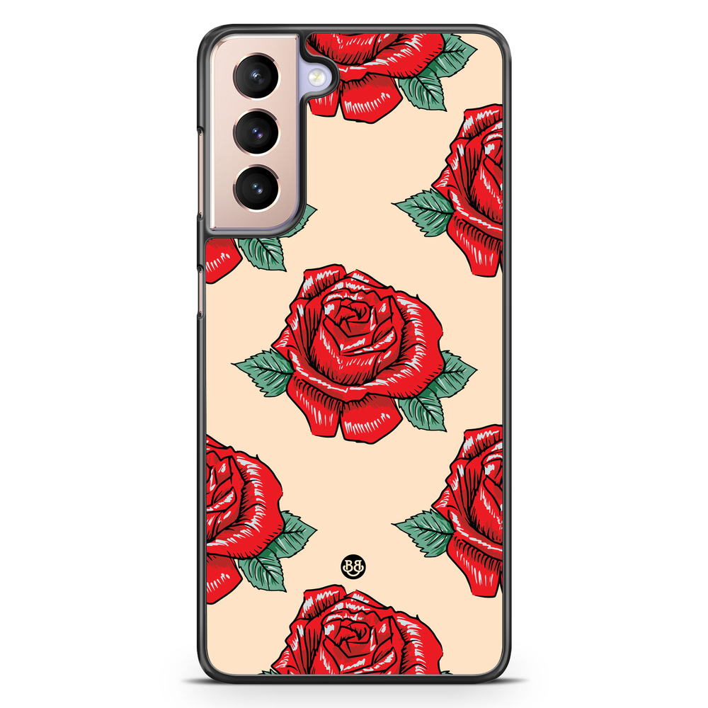 Samsung Galaxy S21 Case - Rose Pattern