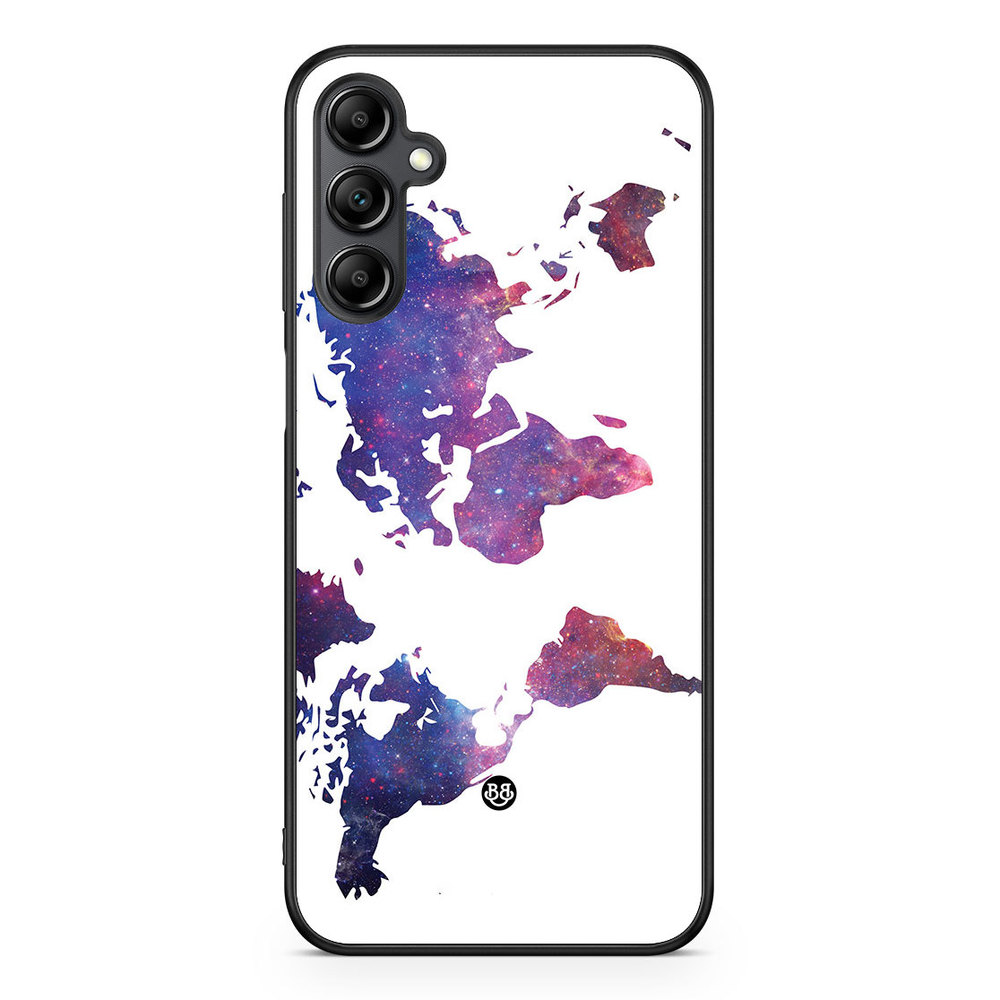 Samsung Galaxy A14 4G/5G Case - World Map Space