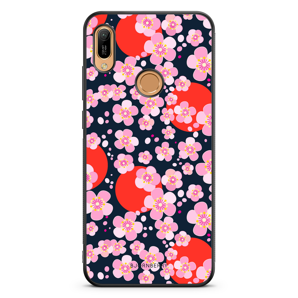 Huawei Y6 2019 Case - Japanese Flowers