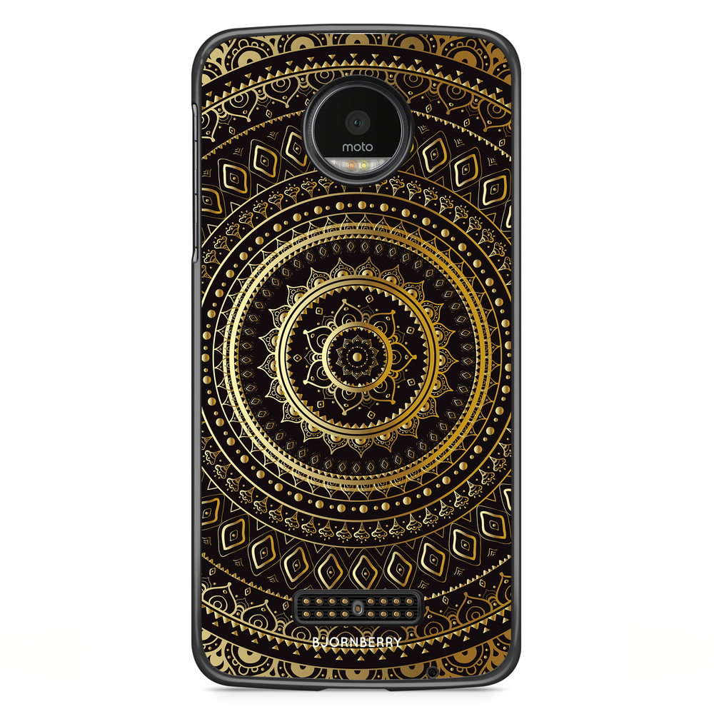 Moto Z2 Play Case - Gold Mandala