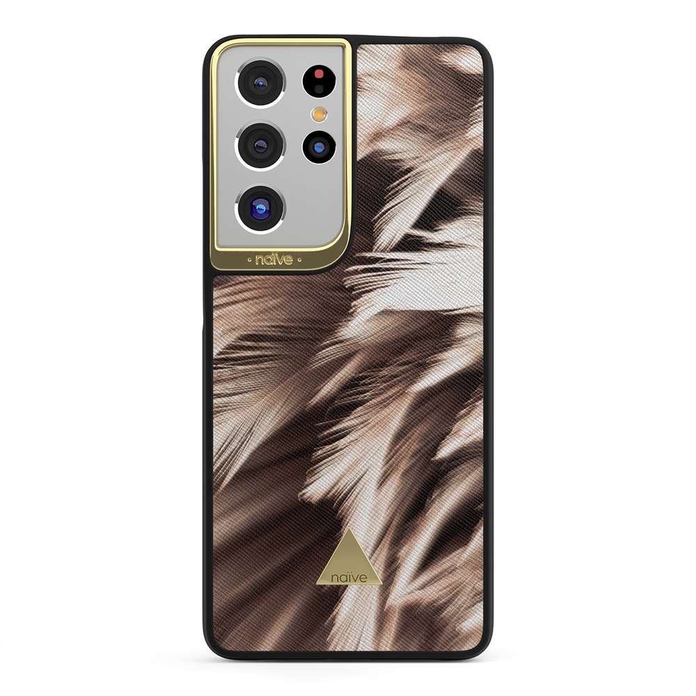 Naive Samsung Galaxy S21 Ultra Case - Feathers
