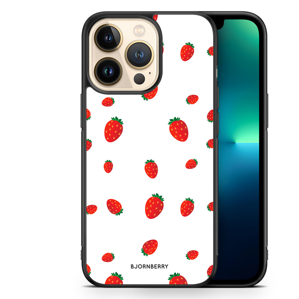 iPhone 13 Pro Case - Strawberry Pattern