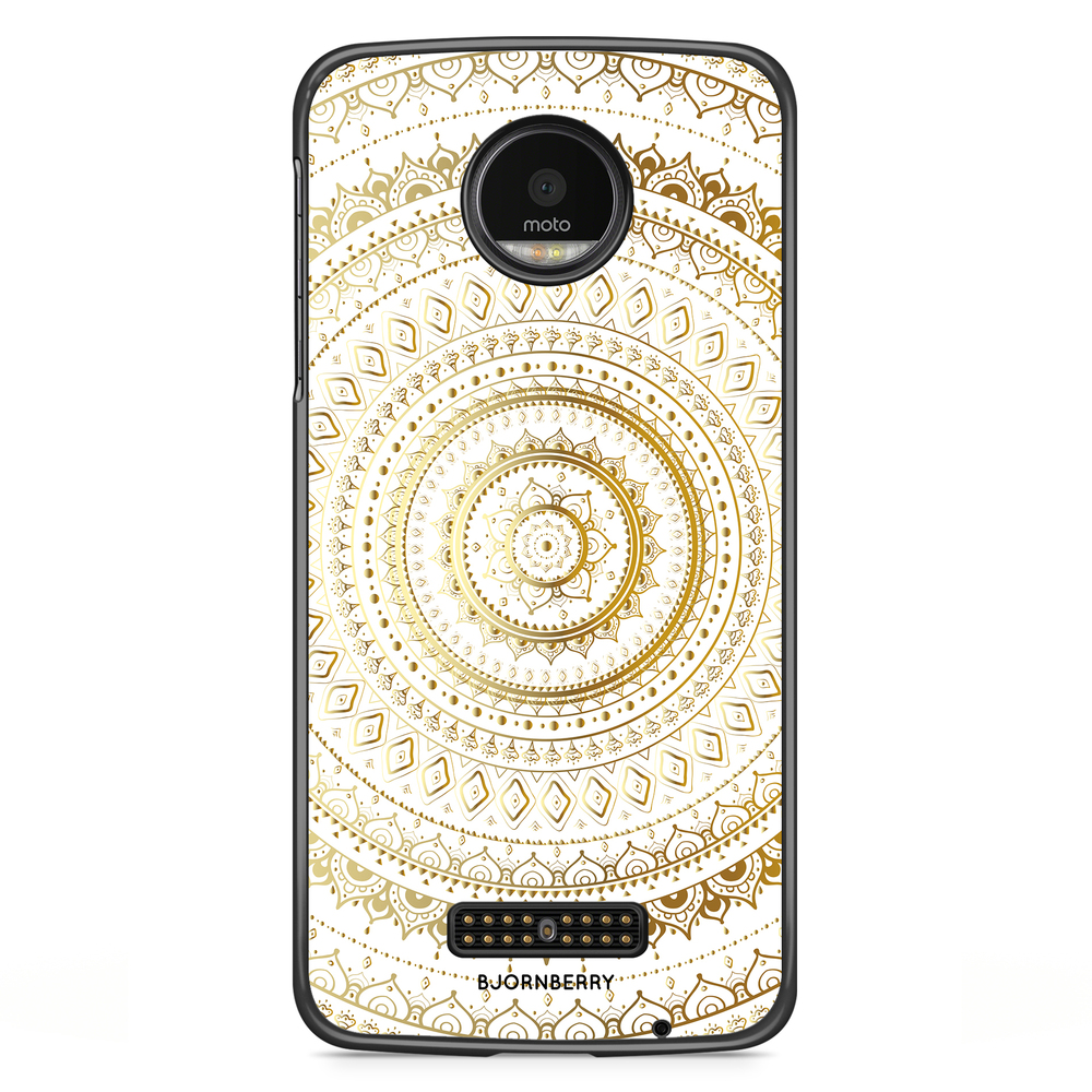 Moto Z2 Play Case - Gold Mandala