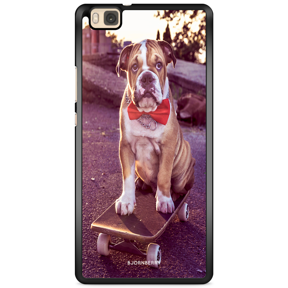 Huawei P8 Lite Case - Bulldog skateboard
