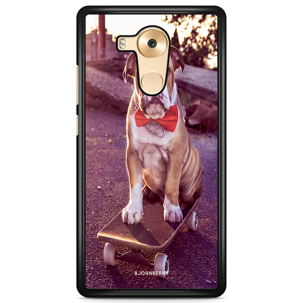 Huawei Mate 9 Pro Case - Bulldog skateboard