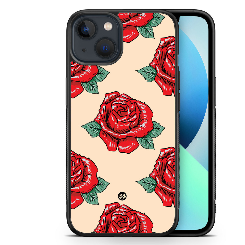 iPhone 13 Mini Case - Rose Pattern