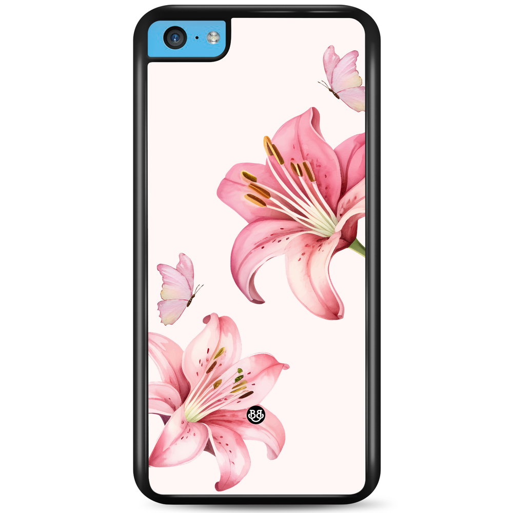 iPhone 5C Case - WILD BLOOM - Pink Lily