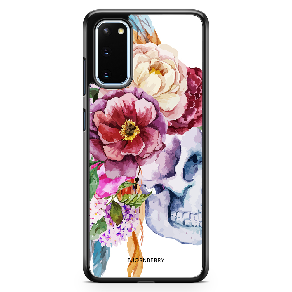 Samsung Galaxy S20 Case - Skull & Flowers