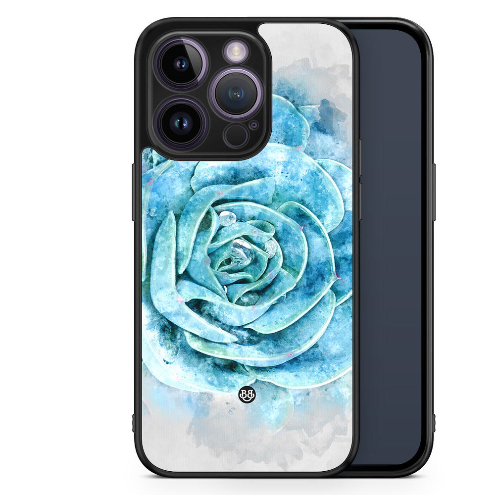iPhone 14 Pro Case - Blue Cactus