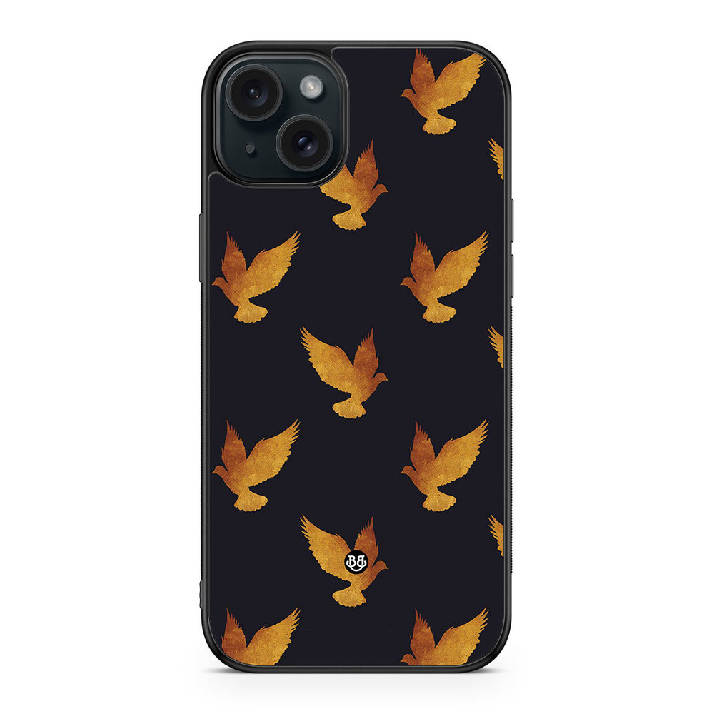 iPhone 15 Plus Case - Golden Doves