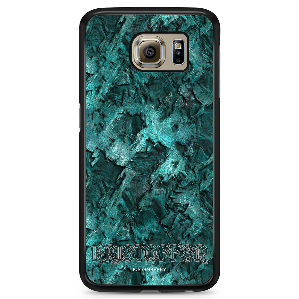 Samsung Galaxy S6 Case Custom - Green Name
