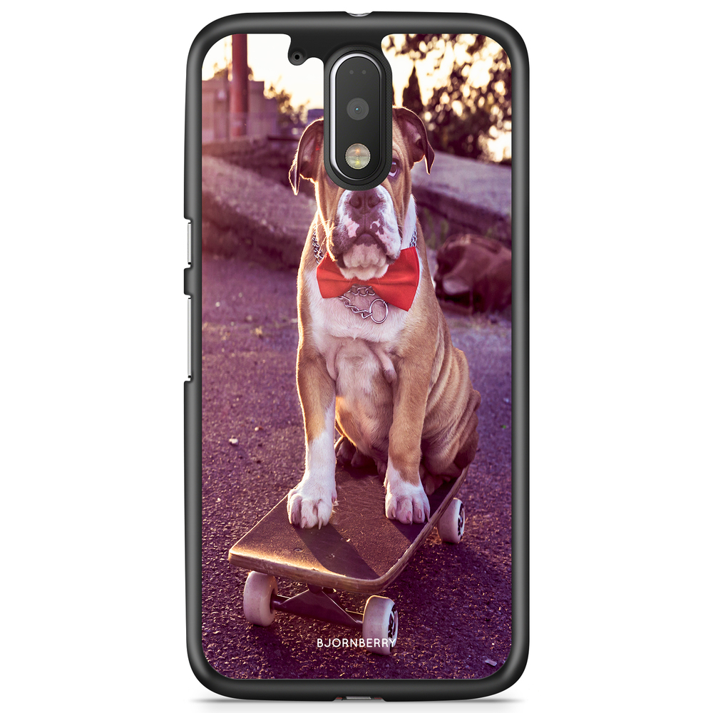 Moto G4/G4 Plus Case - Bulldog skateboard