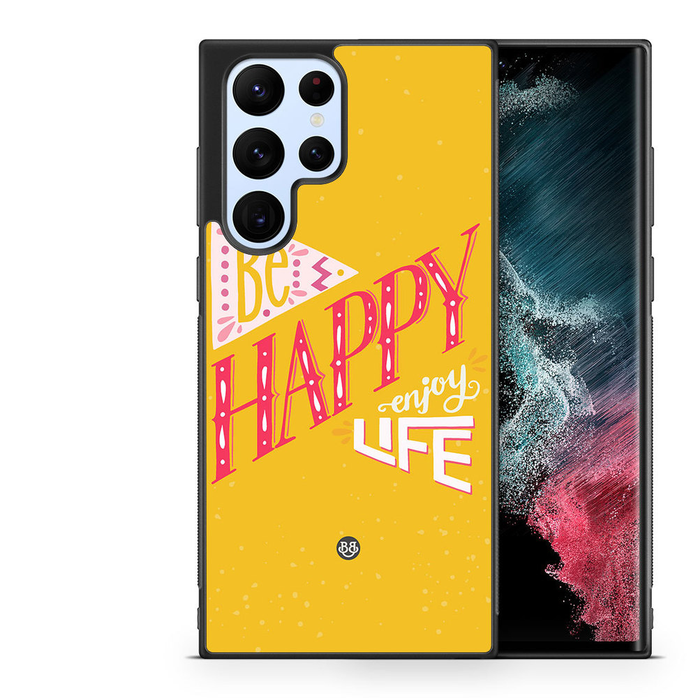 Samsung Galaxy S23 Ultra 5G Skal - Be Happy