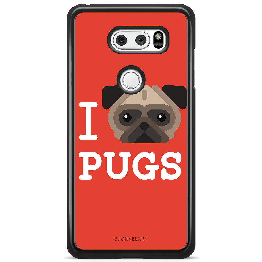 LG V30 Case - I Love Pugs
