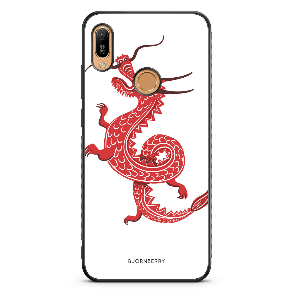 Huawei Y6 2019 Case - Red Dragon